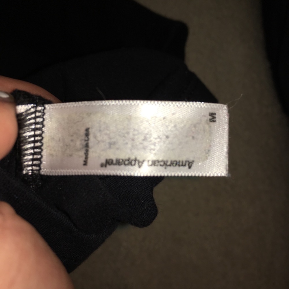 black american apparel crop top